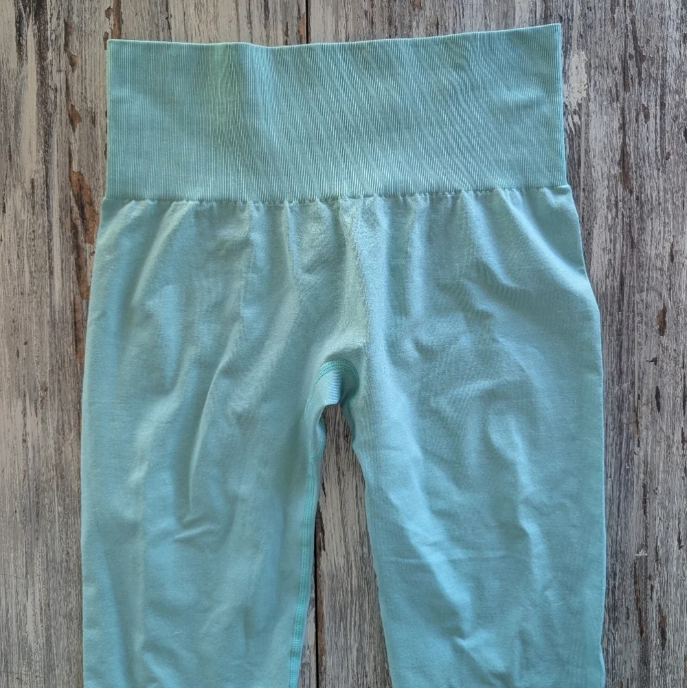 NVGTN Seamless Leggings Mint Green Womens Medium - Picture 4 of 7